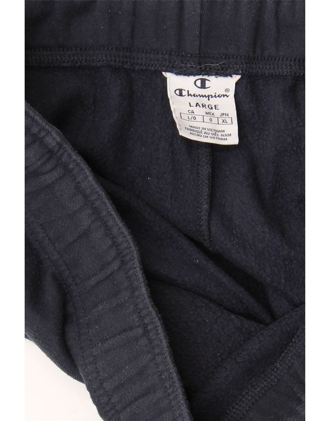 CHAMPION Womens Tracksuit Trousers UK 16 Large Navy Blue Vintage Champion and Second-Hand Champion from Messina Hembry 