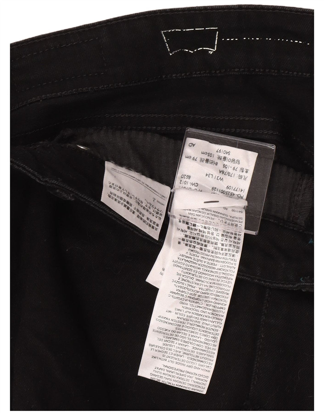 Damskie spodenki jeansowe Levi's W31 Średnia czarna bawełna