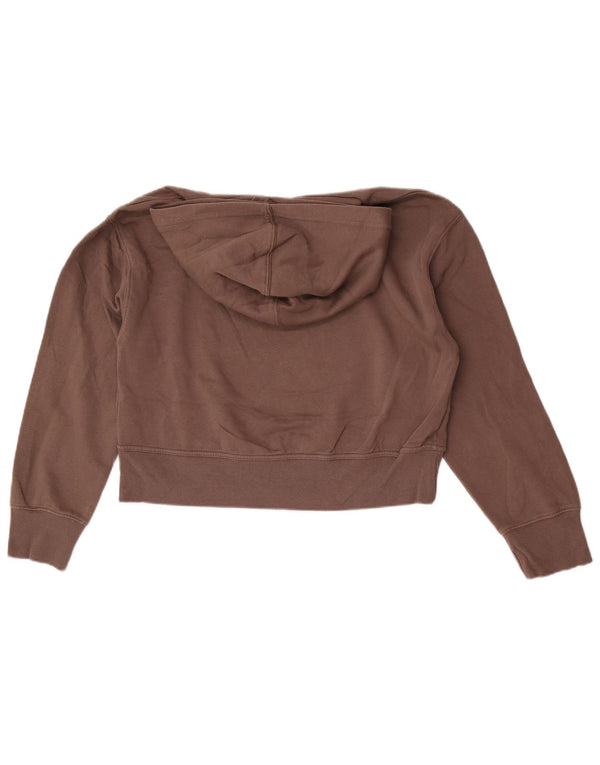 Damski sweter oversize z kapturem Zara UK 10 Small, szary, bawełniany