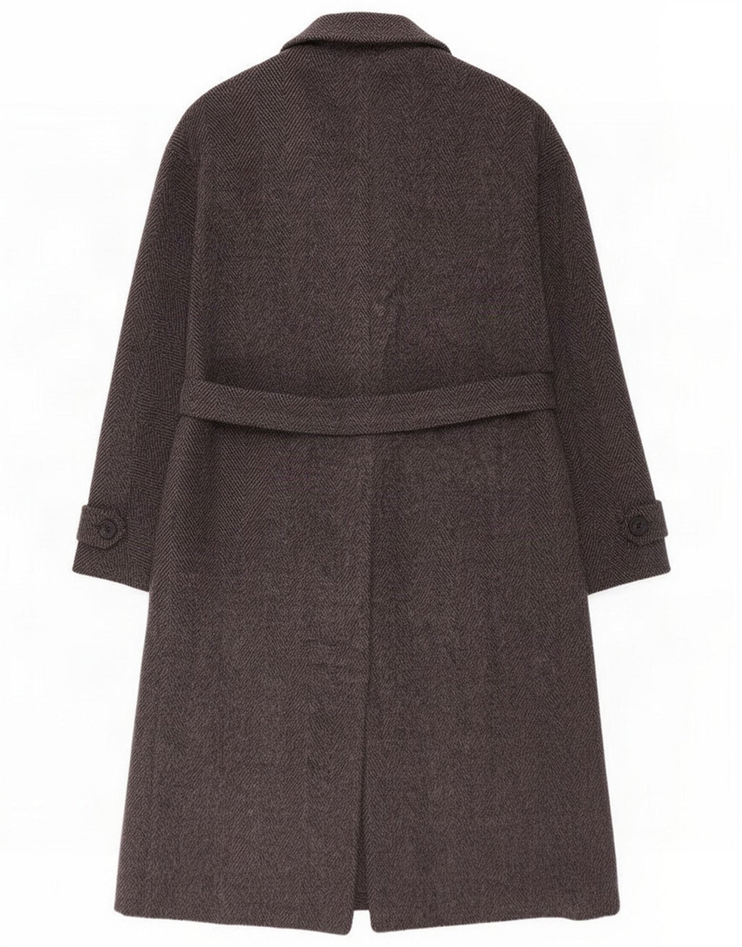 Marella damski płaszcz oversize UK 10 mały szary wełniany w jodełkę