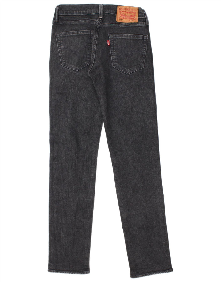Męskie jeansy Levi's 511 Slim W28 L32 Czarna bawełna
