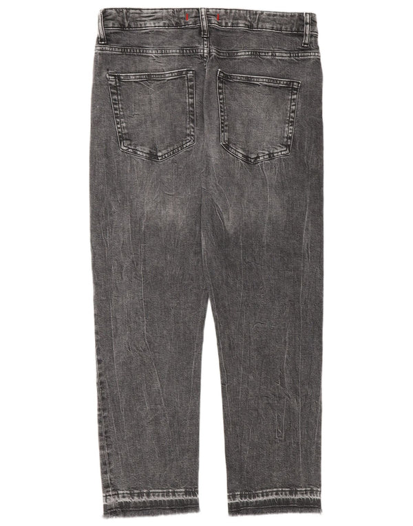 Damskie proste dżinsy Zara EU 38 Small W28 L26 Szare
