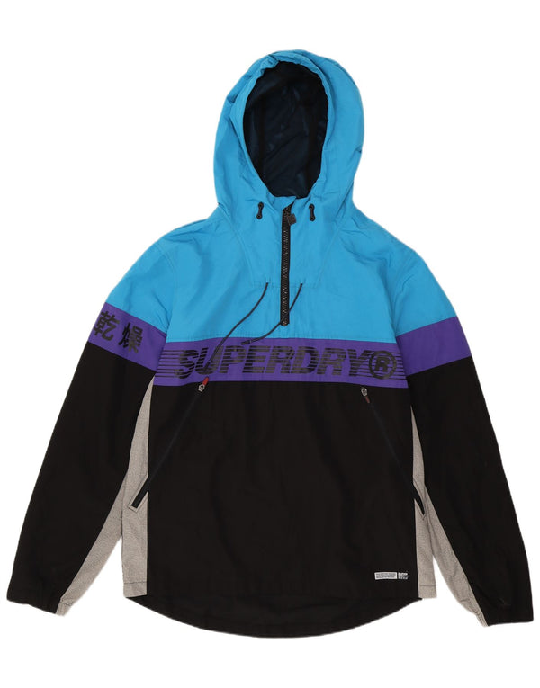 Męska kurtka przeciwdeszczowa Superdry UK 42 XL, wielobarwna, z blokami kolorów