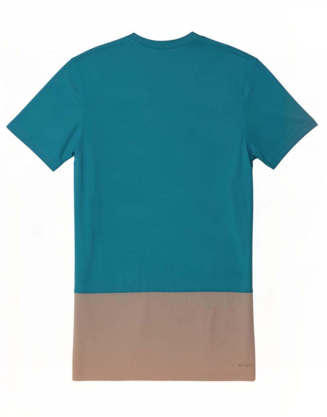 Męski T-shirt Nike Dri Fit Top, mały, niebieski, poliester z blokami kolorów