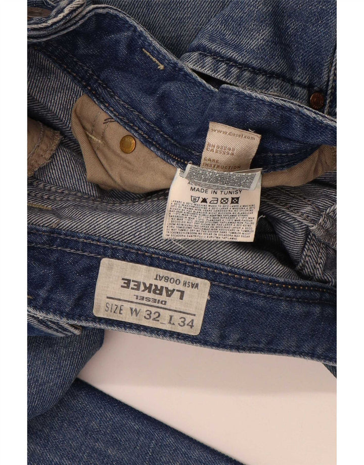 Męskie jeansy Diesel Larkee Straight W32 L34 Niebieskie bawełniane