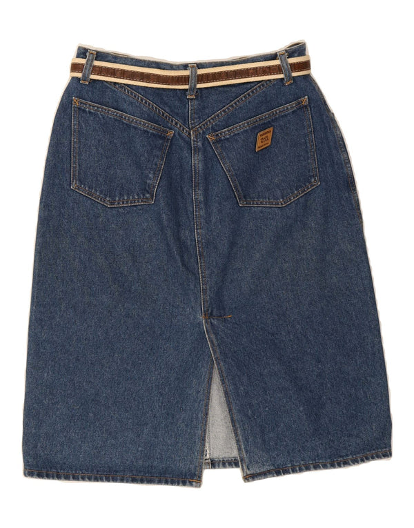 CARRERA Womens Denim Skirt W32 Large Blue Cotton
