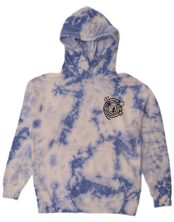 Chłopięcy sweter z kapturem i grafiką Zara 13-14 lat, niebieski, bawełniany Tie Dye