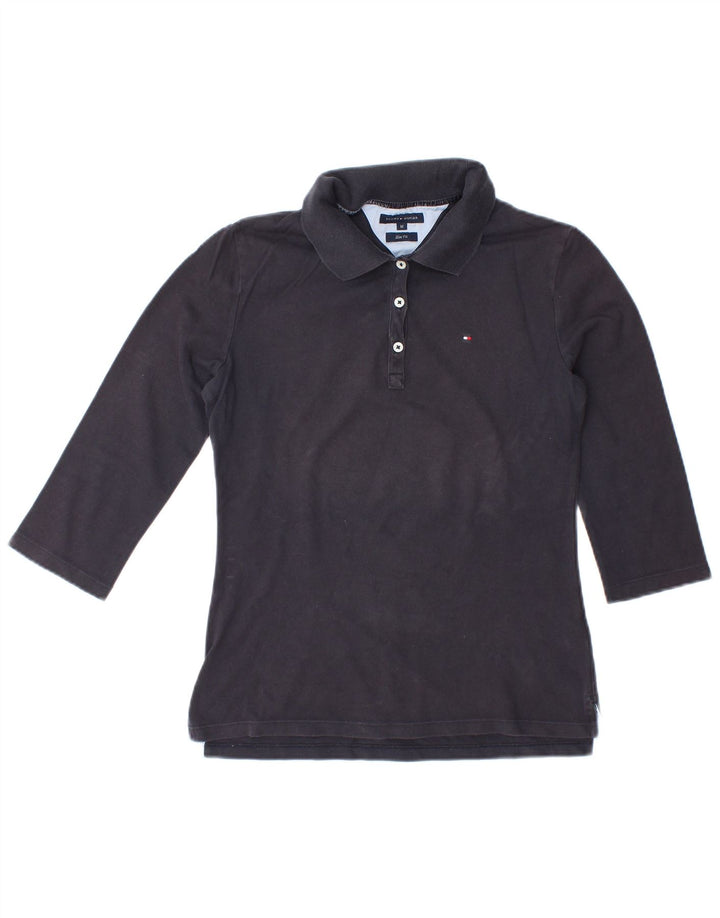 Damska koszulka polo Slim Fit TOMMY HILFIGER UK 12, średni granat