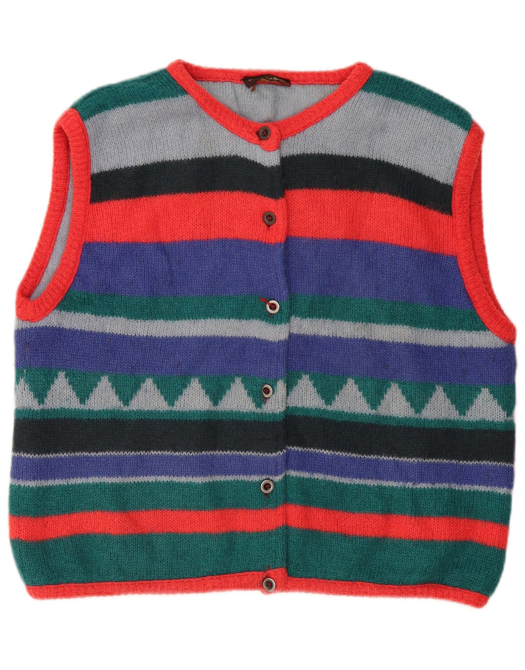 Sweter damski MAURICE ABOT UK 14 w średnie, wielokolorowe paski