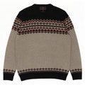 Marks & Spencer Męski sweter z okrągłym dekoltem, średnioszary Fair Isle