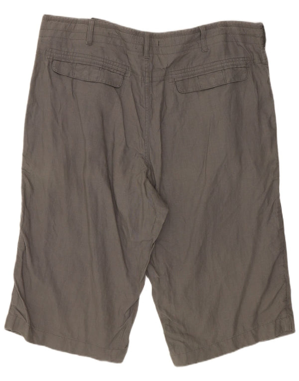 Męskie spodenki Chino Marks & Spencer W38 XL, szare, lniane