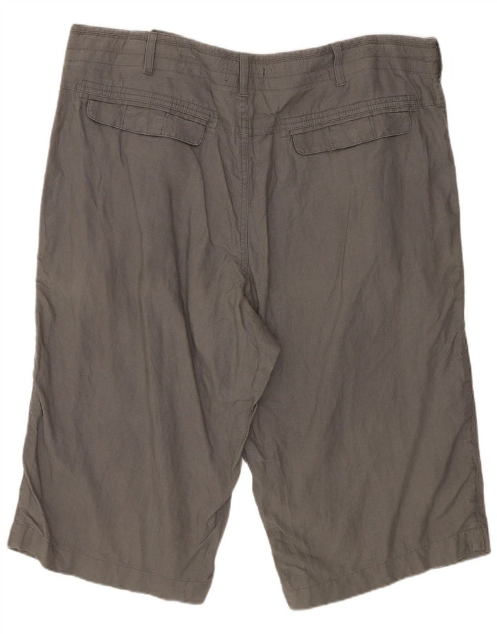 Męskie spodenki Chino Marks & Spencer W38 XL, szare, lniane