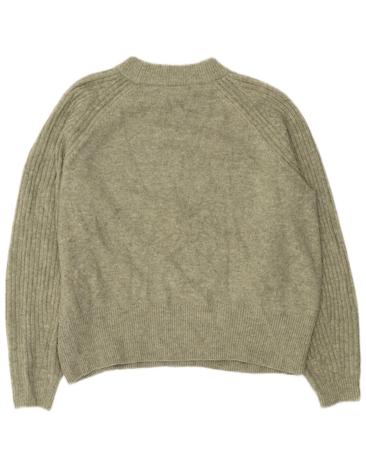 Marks & Spencer Damski sweter z golfem, UK 14, średni zielony