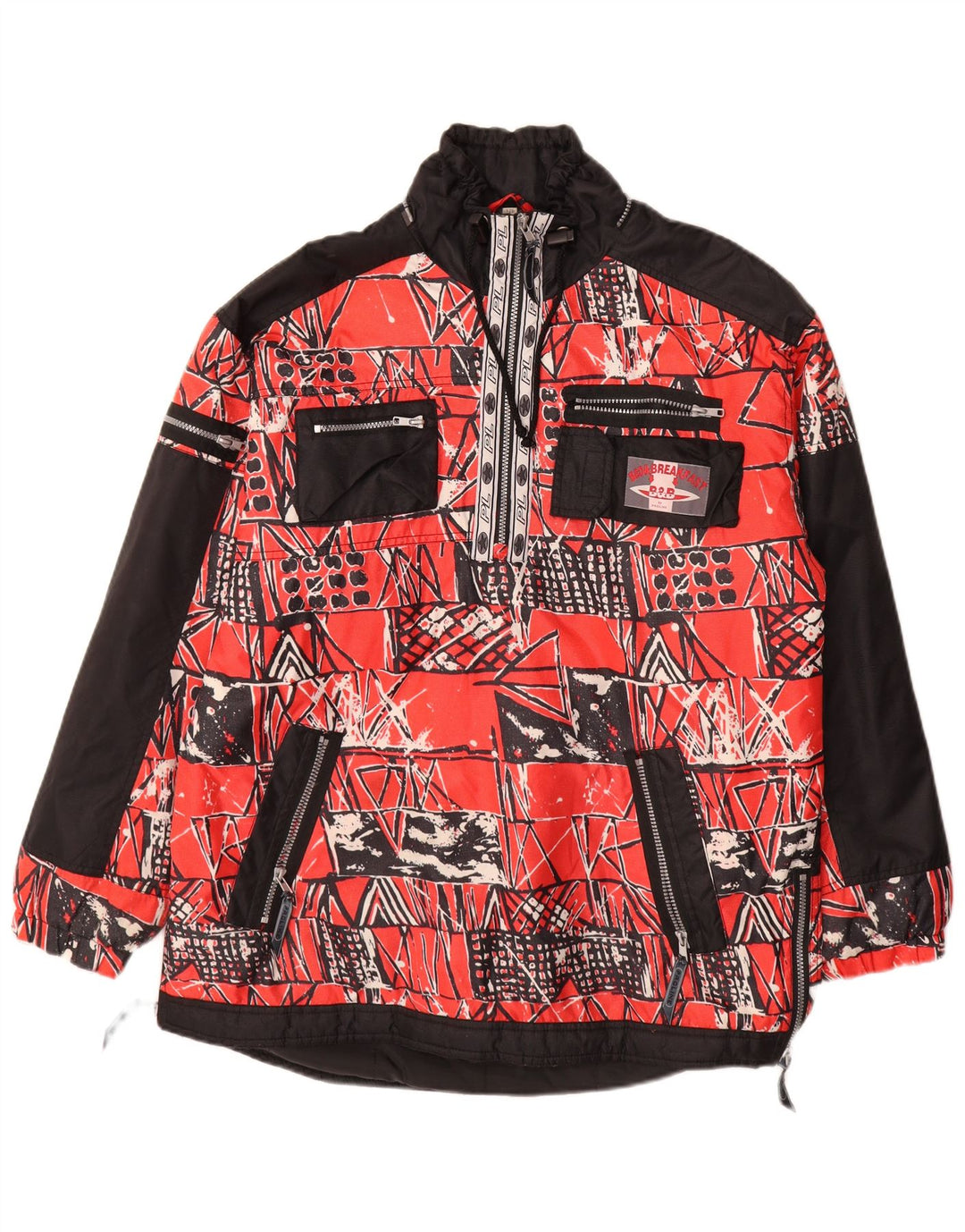 Męska kurtka Anorak Proline Graphic UK 40, duża, czerwona, geometryczna poliamid
