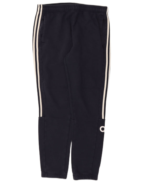Męskie spodnie dresowe Adidas Graphic, duże, granatowe, bawełniane