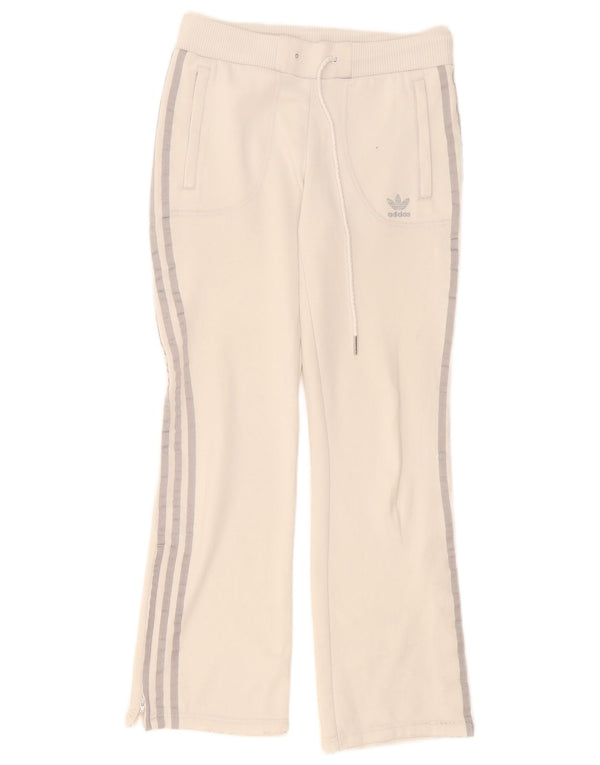 Damskie spodnie dresowe Adidas EU 36, małe, białe, poliestrowe