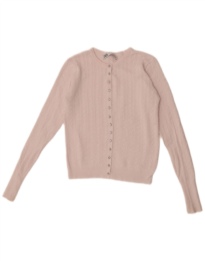 Sweter damski Zara Crop Cardigan UK 8 Small Pink