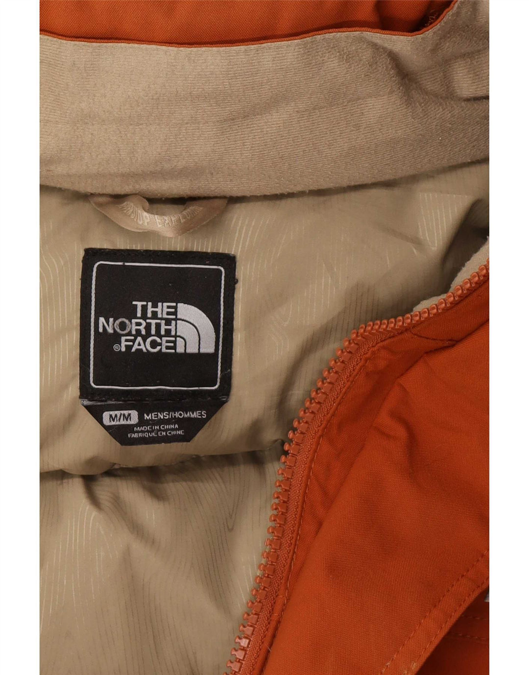 Męska kurtka parka z kapturem The North Face UK 38, średni pomarańczowy nylon