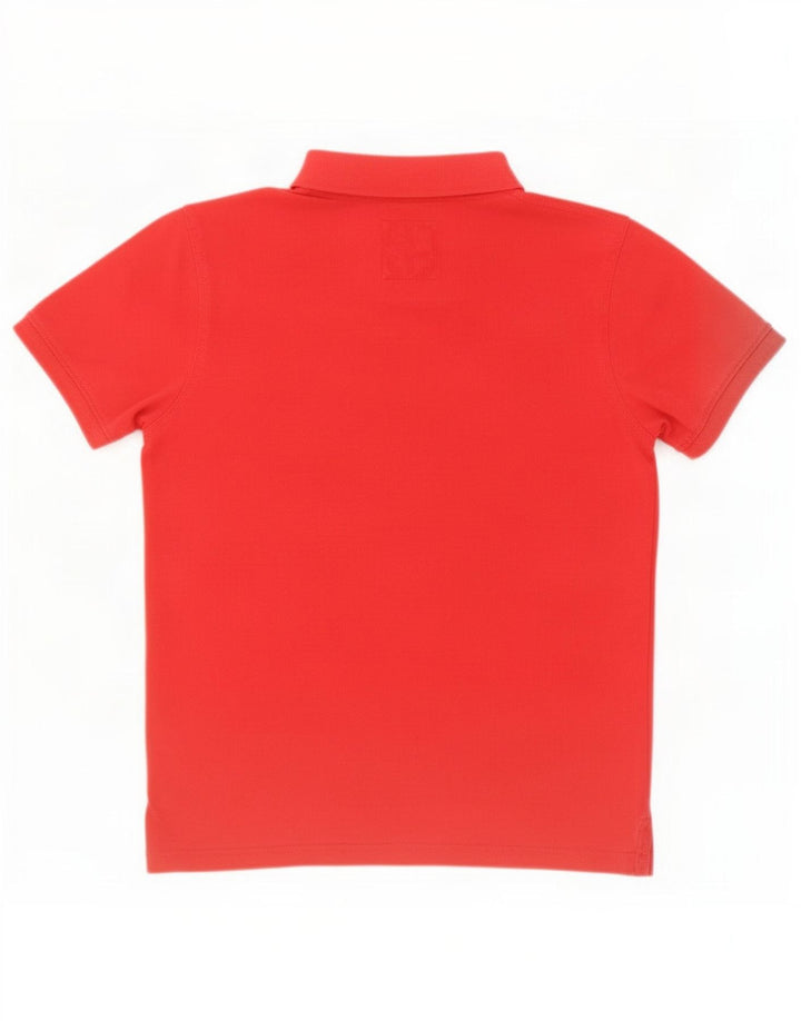 Crew Clothing Męska koszulka polo Średnio czerwona bawełniana