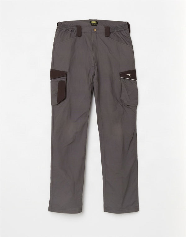 Męskie spodnie cargo Diadora Utility W34 L36 Szary blok kolorów