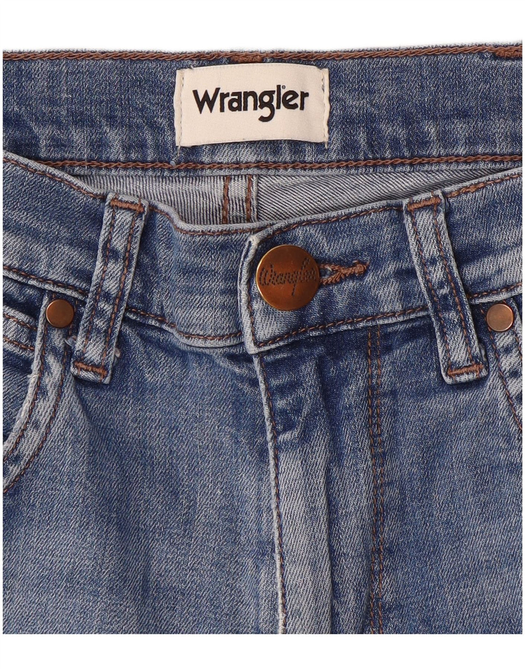 Damskie jeansy Wrangler Straight W30 L28 Niebieskie