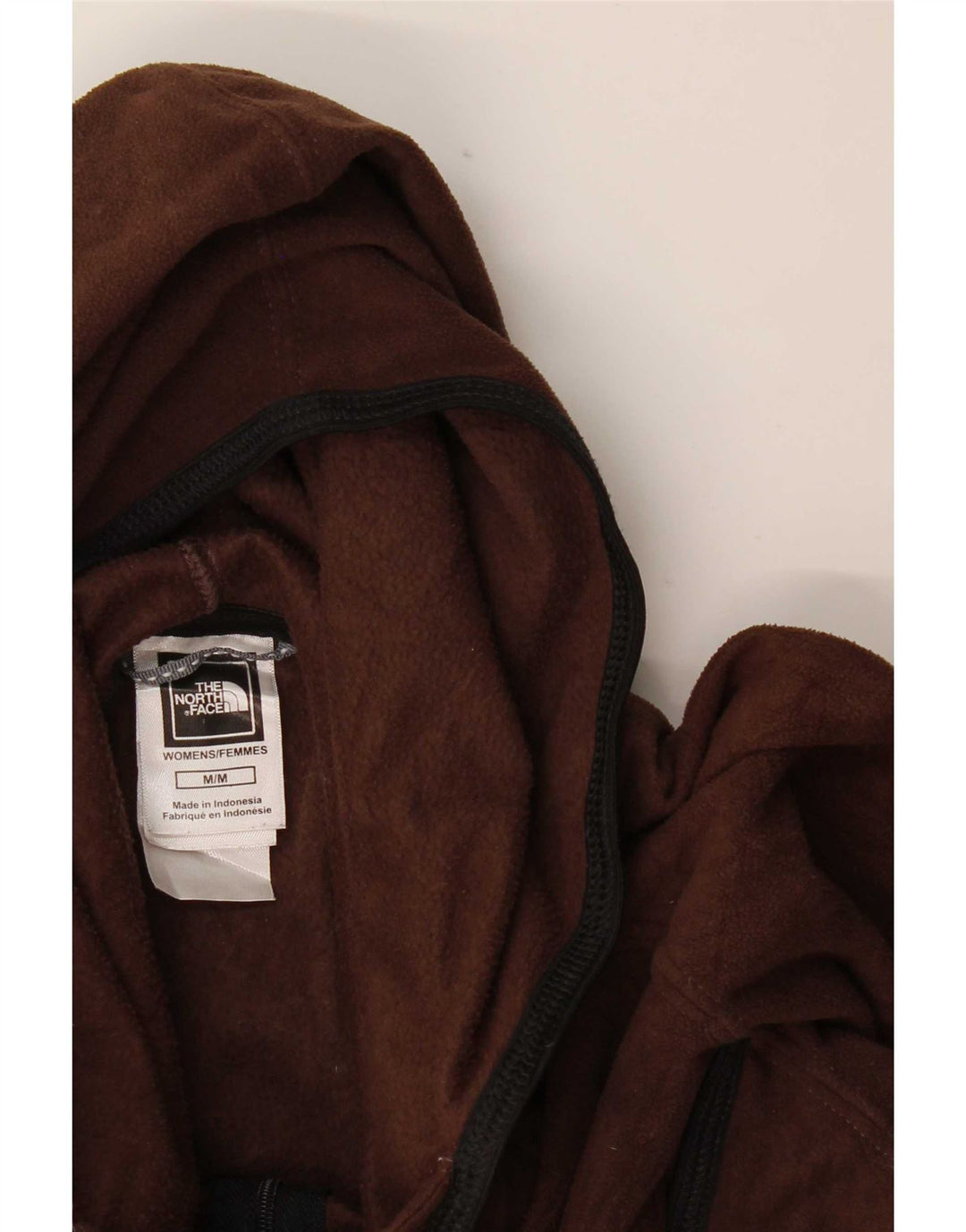 Damska kurtka polarowa z kapturem The North Face UK 12, średni brąz, poliester