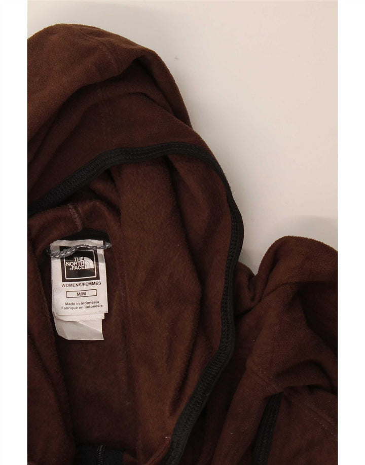 Damska kurtka polarowa z kapturem The North Face UK 12, średni brąz, poliester