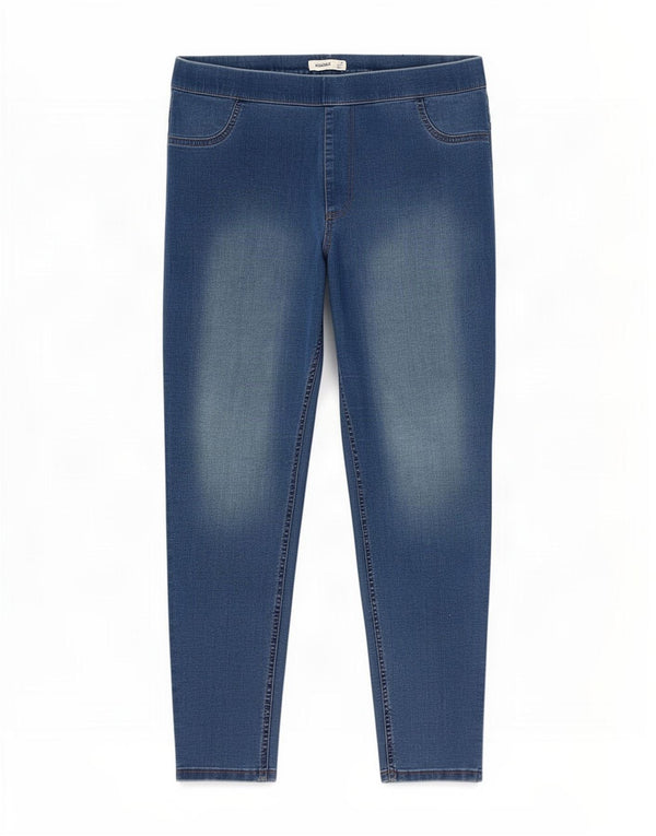 Marks & Spencer Damskie jeansy Crop Jegging UK 18 XL W36 L25 Niebieskie bawełniane