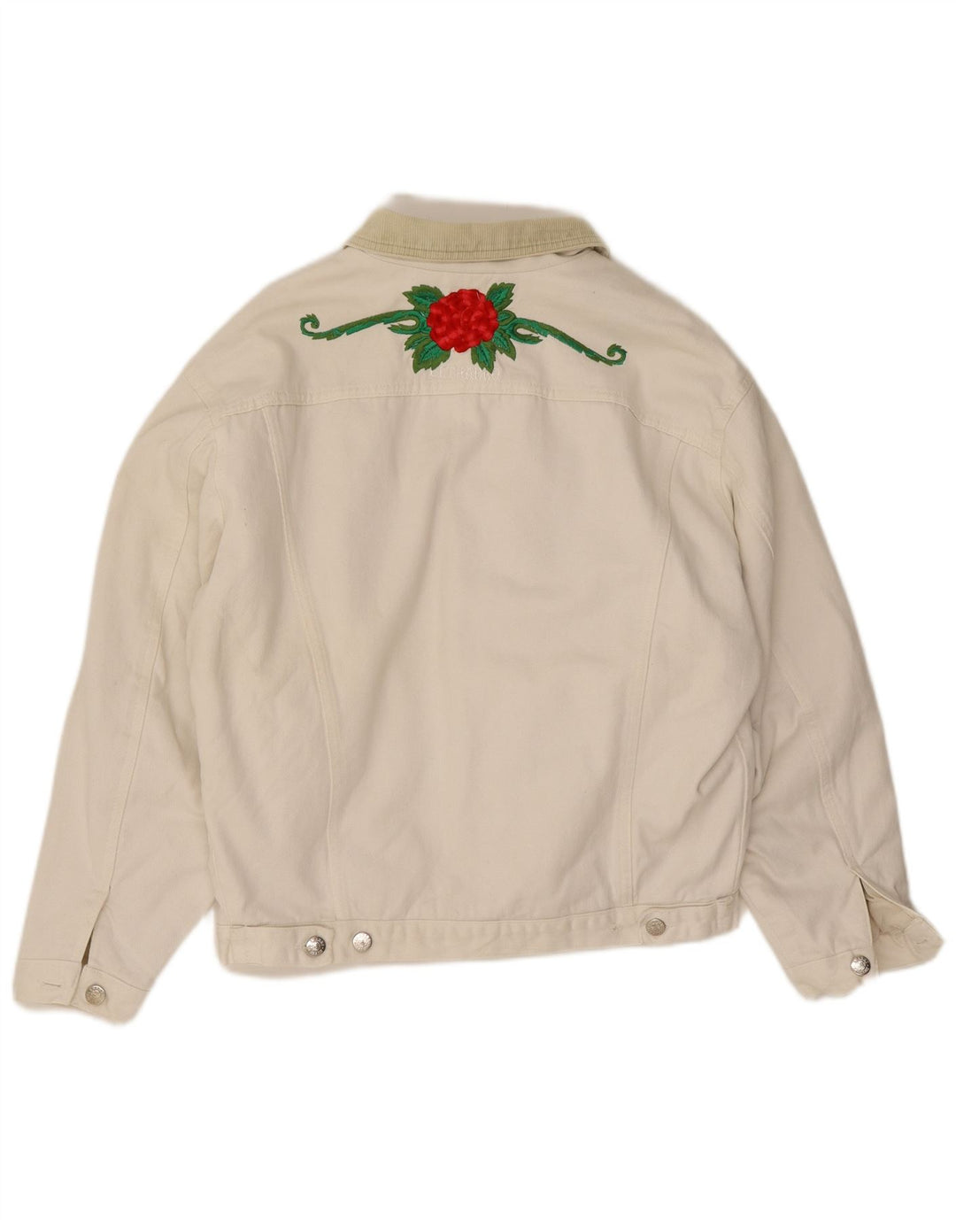 Męska kurtka dżinsowa El Charro UK 36 Small White Floral