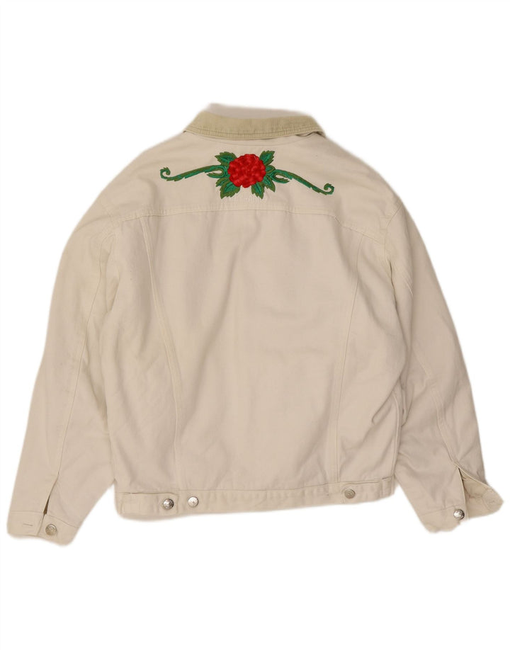 Męska kurtka dżinsowa El Charro UK 36 Small White Floral