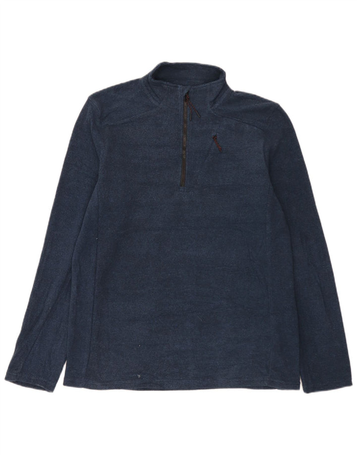 Męski sweter z zamkiem błyskawicznym Mountain Warehouse, średni granatowy, nakrapiany