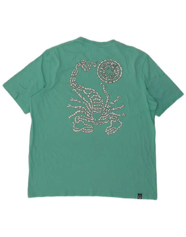 Męski T-shirt z grafiką Scorpion Bay, 2XL, zielony