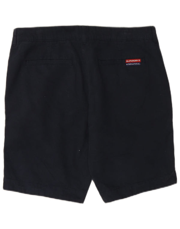 SUPERDRY Męskie spodenki Chino XL W38 Granatowe, bawełniane