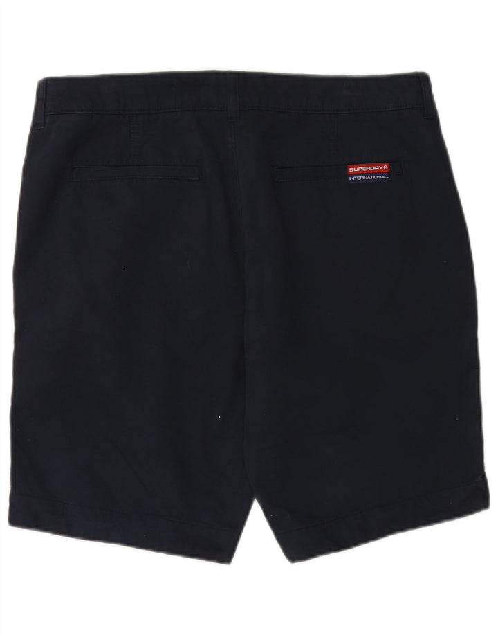 SUPERDRY Męskie spodenki Chino XL W38 Granatowe, bawełniane