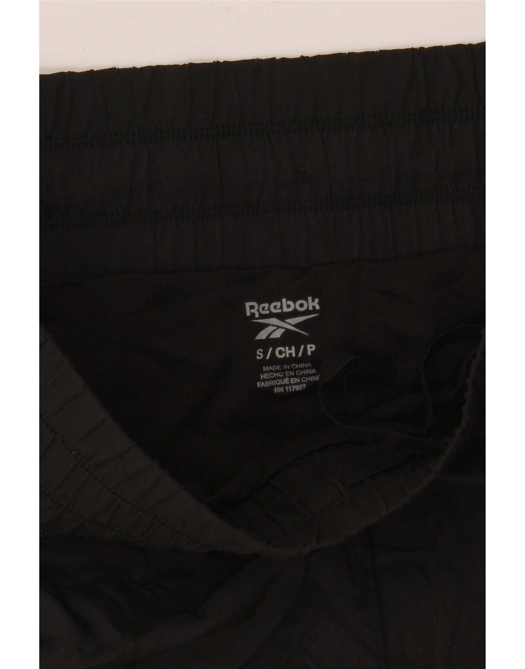 Damskie spodenki sportowe Reebok UK 10, małe, czarne, poliestrowe