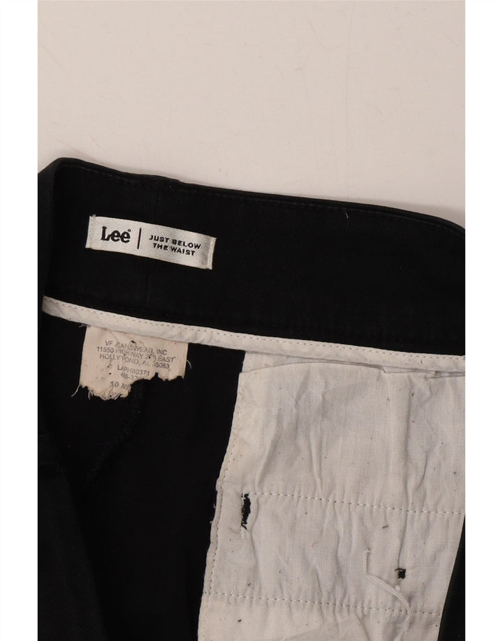 LEE Womens Straight Suit Trousers US 10 Large W34 L30 Black Vintage Lee and Second-Hand Lee from Messina Hembry 