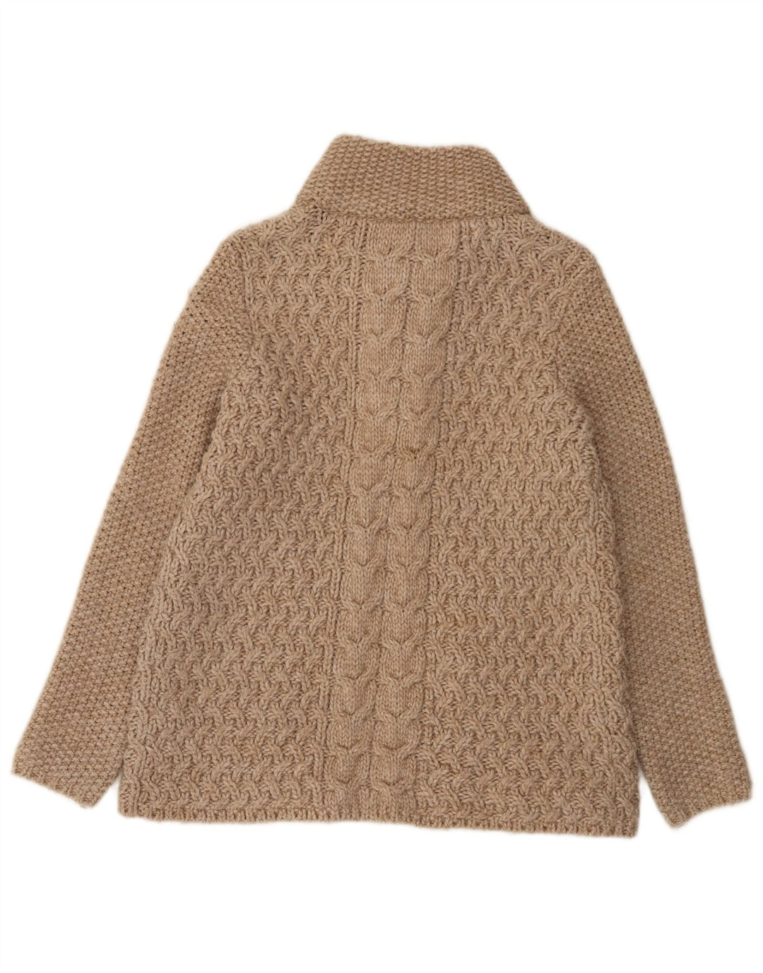 Marks & Spencer Damski sweter kardigan UK 14 Średni brązowy akryl