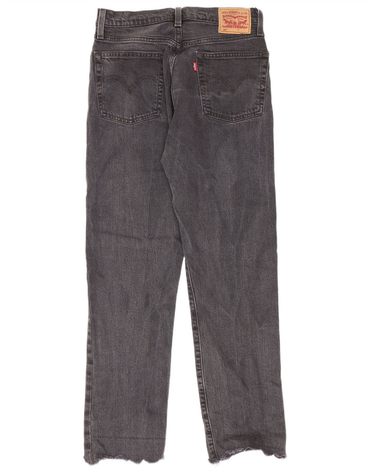 Damskie jeansy Levi's 501 Straight W27 L28 Szara bawełna