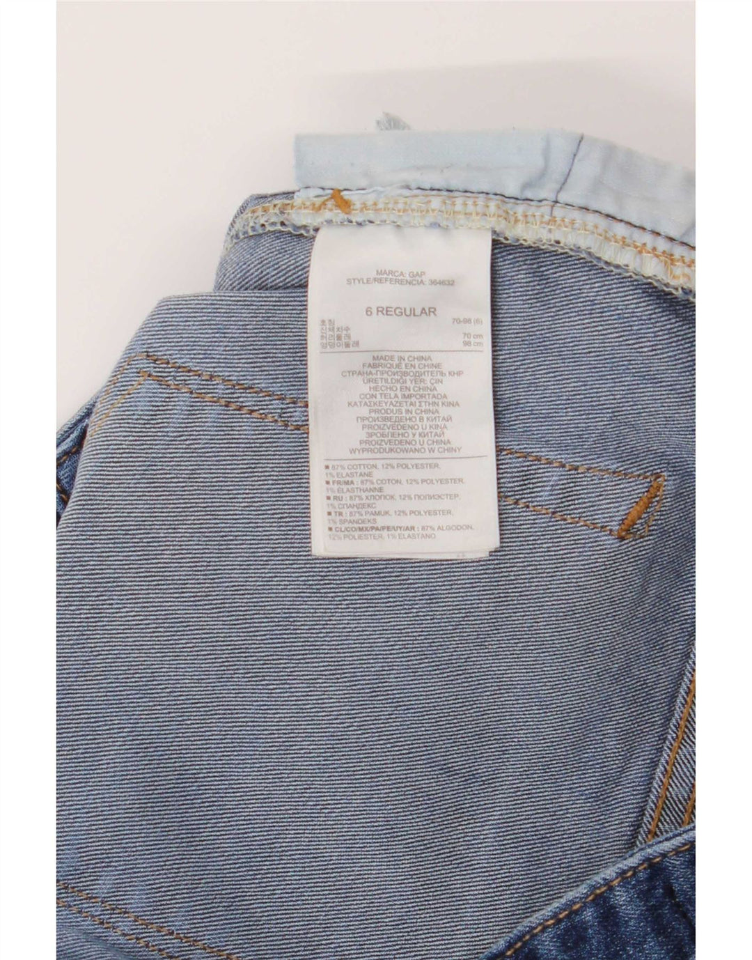 Damskie jeansy Bootcut Gap W28 L32 Niebieskie, bawełniane