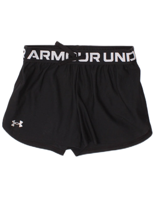Dziewczęce spodenki sportowe Under Armour Heat Gear Graphic 9-10 lat, średnie czarne