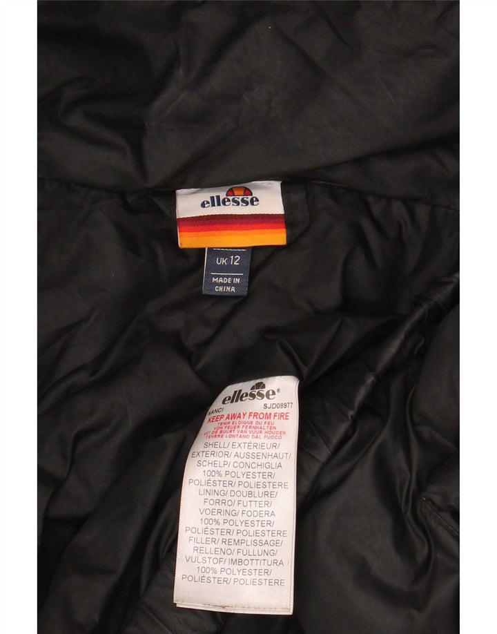 Damska kurtka z kapturem, oversize, wyściełana Ellesse UK 12, średni czarny poliester