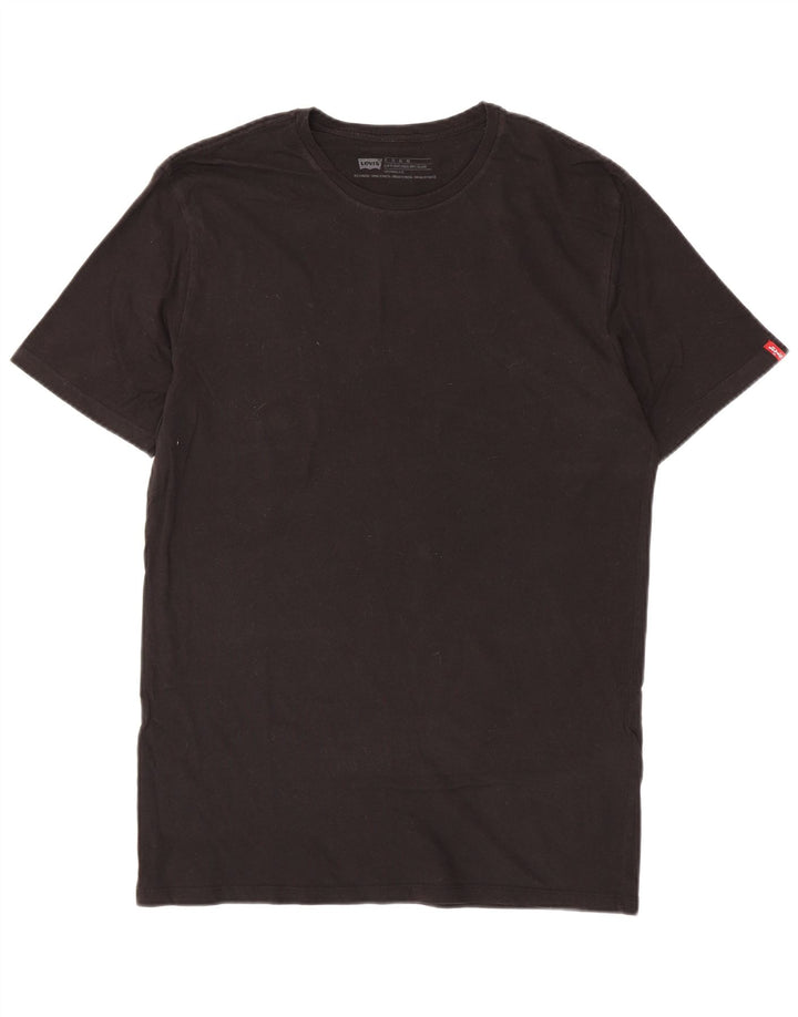 Męski t-shirt LEVI'S o dopasowanym kroju, XL, czarny, bawełniany