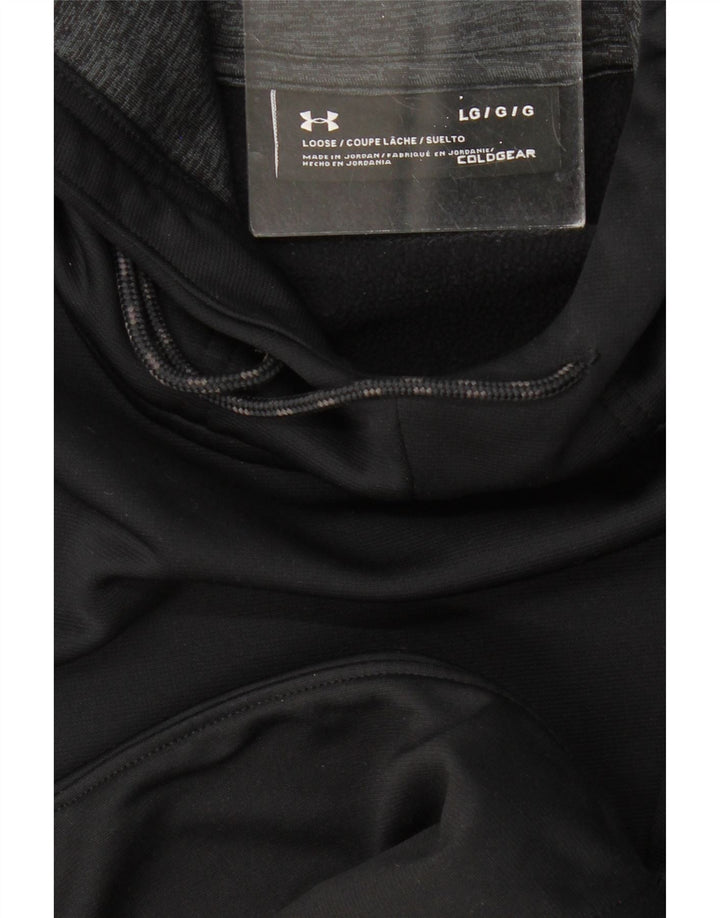 Damska bluza z kapturem UNDER ARMOUR Cold Gear UK 16, duża, czarna