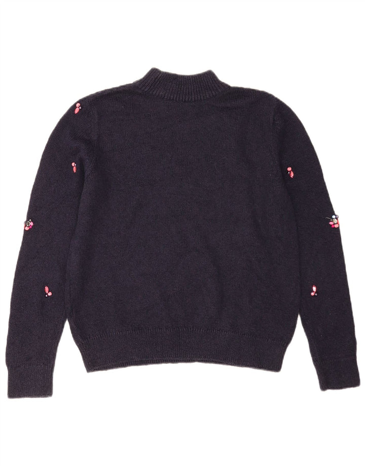 Marks & Spencer Damski sweter z golfem UK 10, mały, granatowy