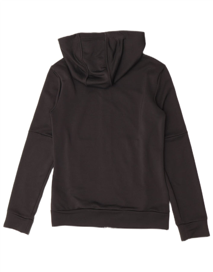 Damska bluza z kapturem i zamkiem błyskawicznym Adidas UK 8/10 Mały czarny poliester