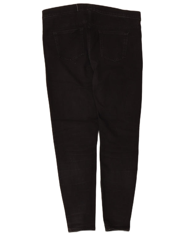 Marks & Spencer Damskie jeansy Jegging UK 18 XL W34 L27 Czarna bawełna