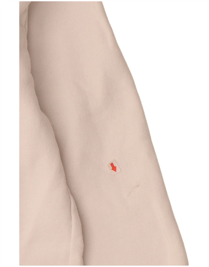 Męski sweter z kapturem i grafiką ELLESSE, mały, z białej bawełny