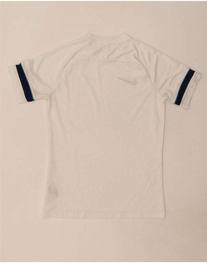 Męski T-shirt NIKE Dri Fit, poliester w kolorze średniej bieli
