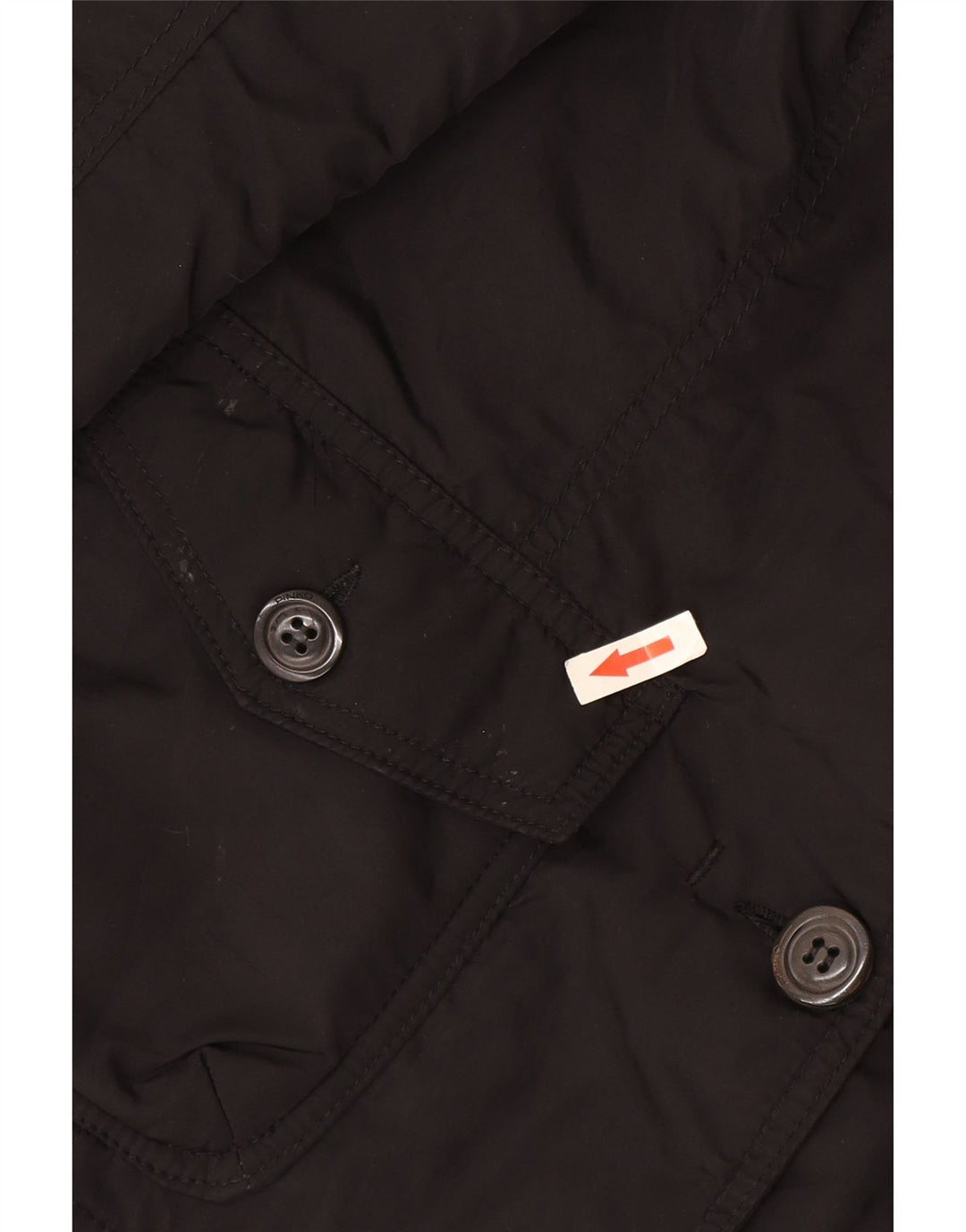 Damska marynarka Pinko zapinana na 2 guziki UK 8, mała, czarna, z poliamidu