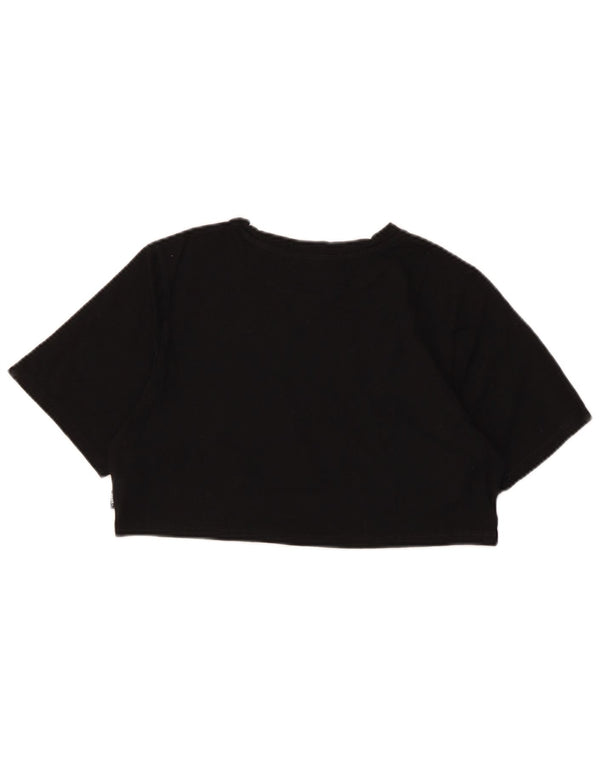 Damska koszulka Vans Crop Graphic Top UK 12, średnia czarna bawełna